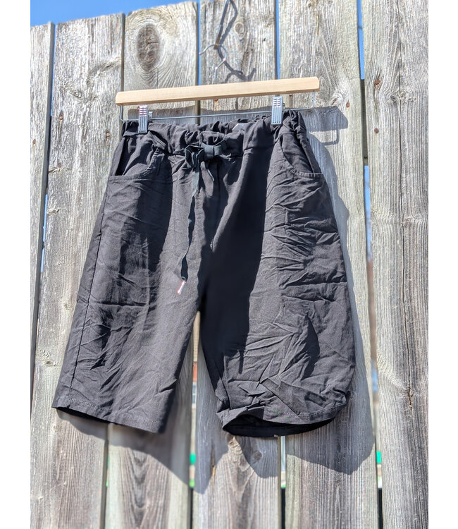 Crinkle Shorts - Black