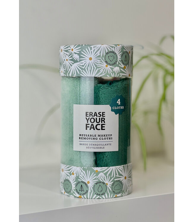 Upper Canada Soap & Candle Makers Erase Your Face 4pk - Green / Daisy / Pink