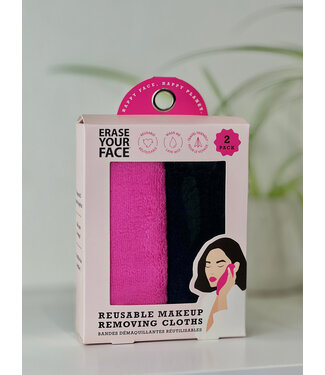 Upper Canada Soap & Candle Makers Erase Your Face 2 Pk - Pink / Black
