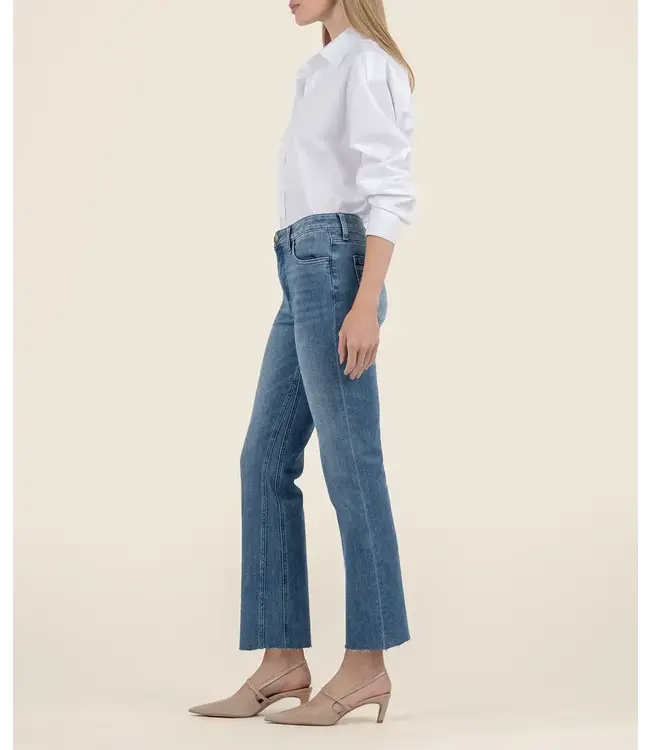 KUT Jeans Kelsey High Rise Ankle Flare - Brace w/Medium Wash