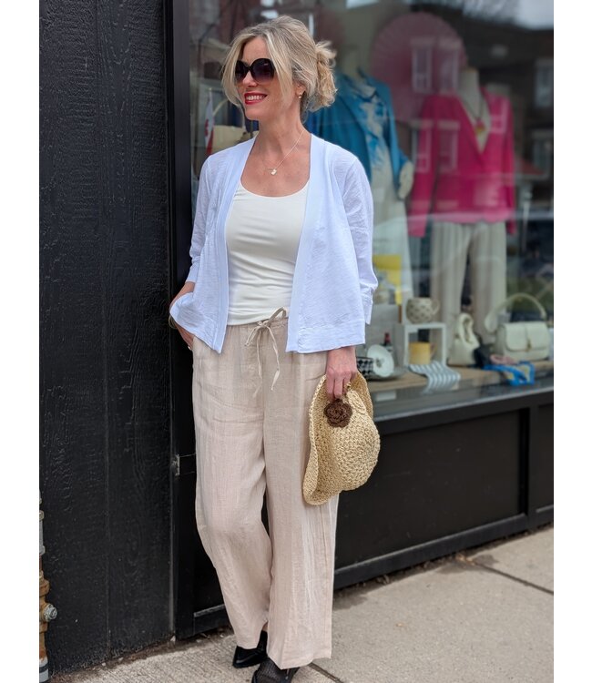 Cream CRBellis 7/8 Pant - Crispy Sand