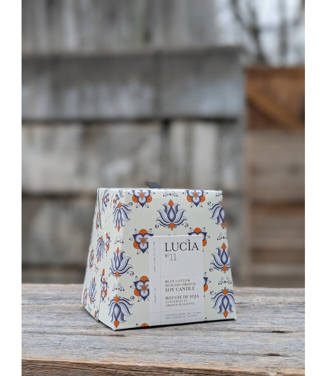 Lucia Lucia Candle L 11 - Blue Lotus & Sicilian Orange