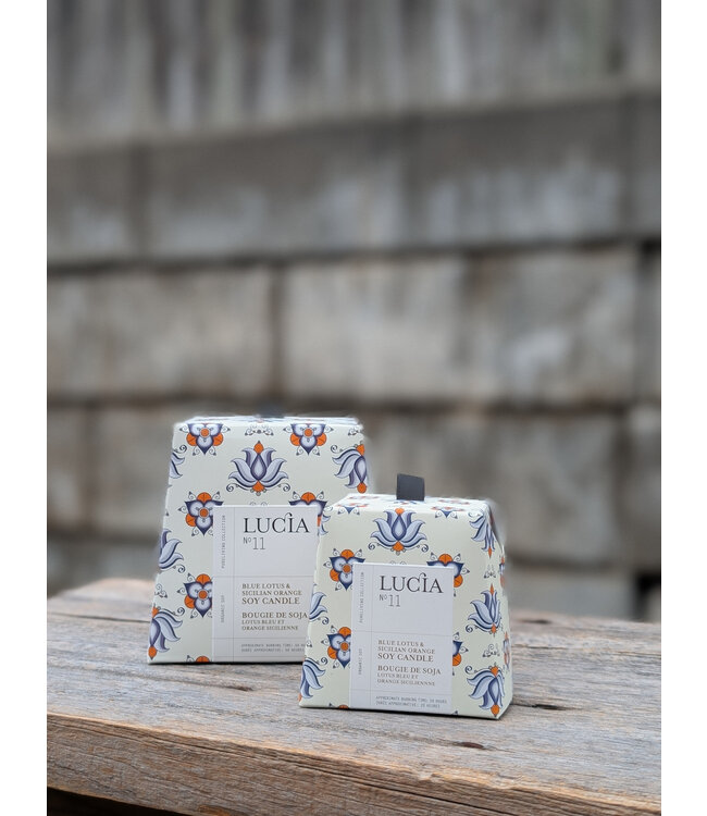 Lucia Lucia Candle L 11 - Blue Lotus & Sicilian Orange