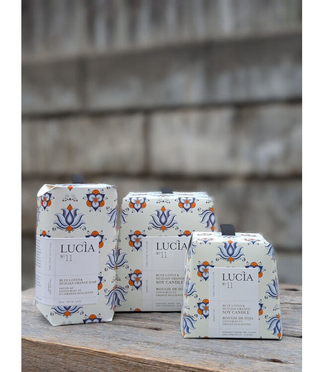 Lucia Lucia Candle L 11 - Blue Lotus & Sicilian Orange