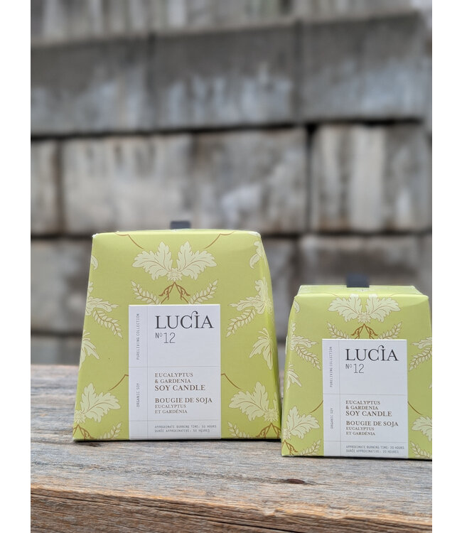 Lucia Lucia Candle L 12 - Eucalyptus & Gardenia