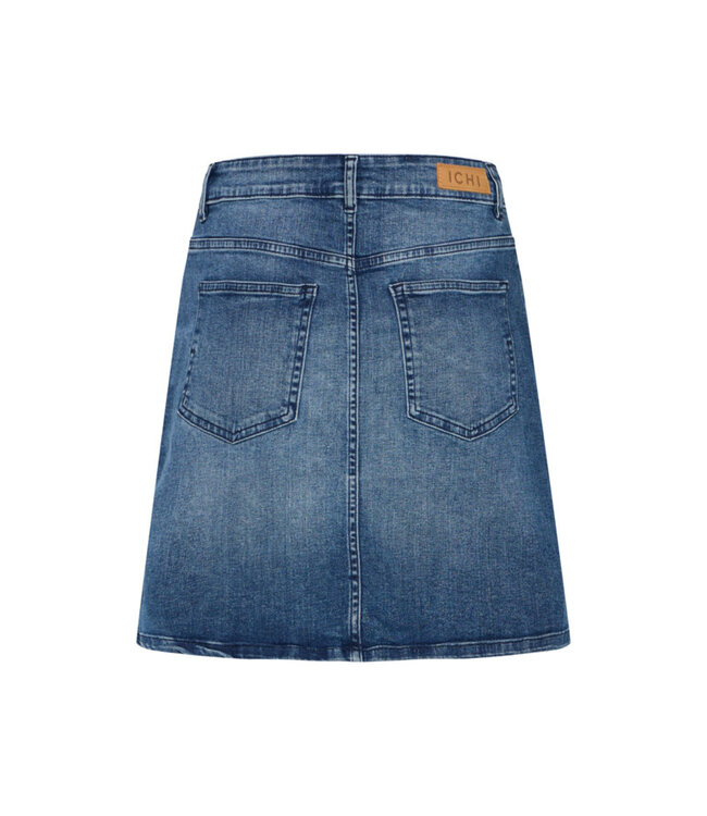 ICHI IHTwiggy Asymmetric Button Denim Skirt - Medium