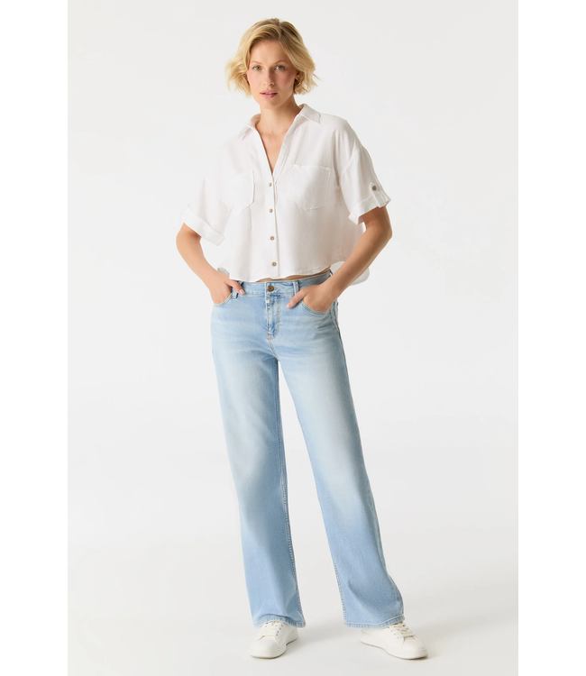 Cup of Joe Denim Nova Straight Leg Jeans - Light Wash