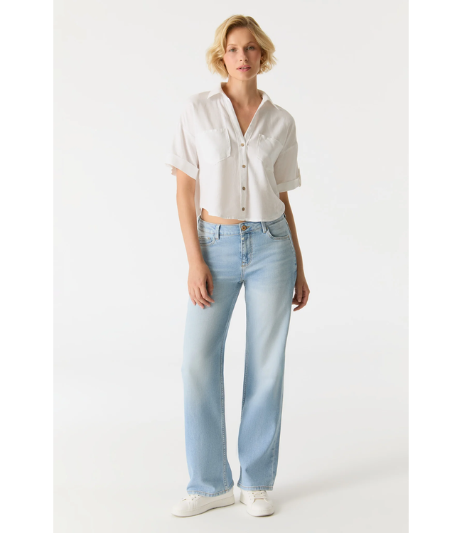 Cup of Joe Denim Nova Straight Leg Jeans - Light Wash