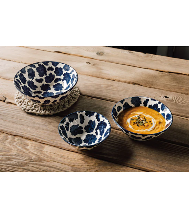 Danica Studio Bowl - 6.5" - Flori Blue