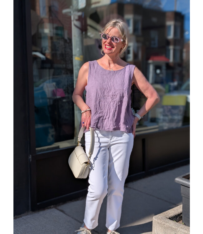 ICHI IHZiggy Straight Leg Jens - White