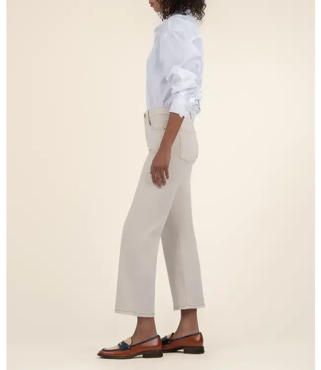 KUT Jeans Charlotte High Rise Culotte - Ecru