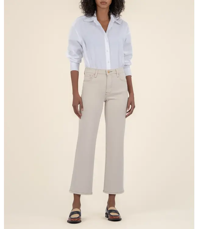 KUT Jeans Charlotte High Rise Culotte - Ecru