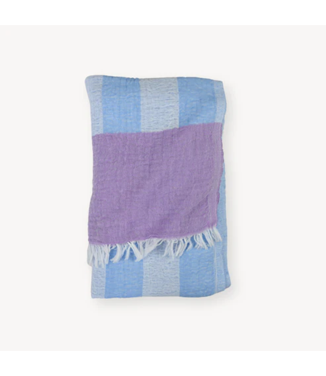Pokoloko Turkish Towel - Boardwalk - Blue Lilac