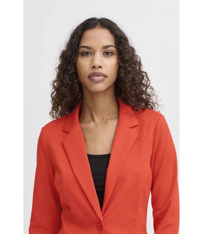ICHI Kate Blazer - Poppy Red