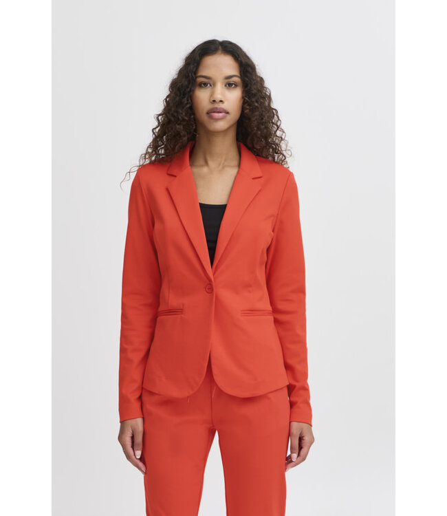 ICHI Kate Blazer - Poppy Red