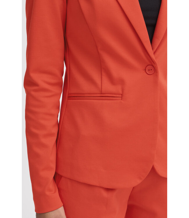 ICHI Kate Blazer - Poppy Red