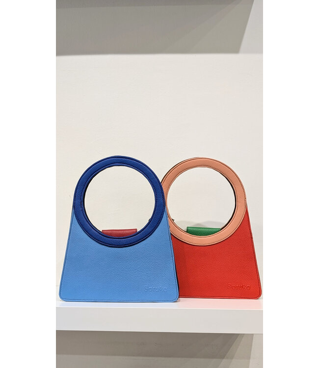 Soruka Honey Rounded  Leather Handbag