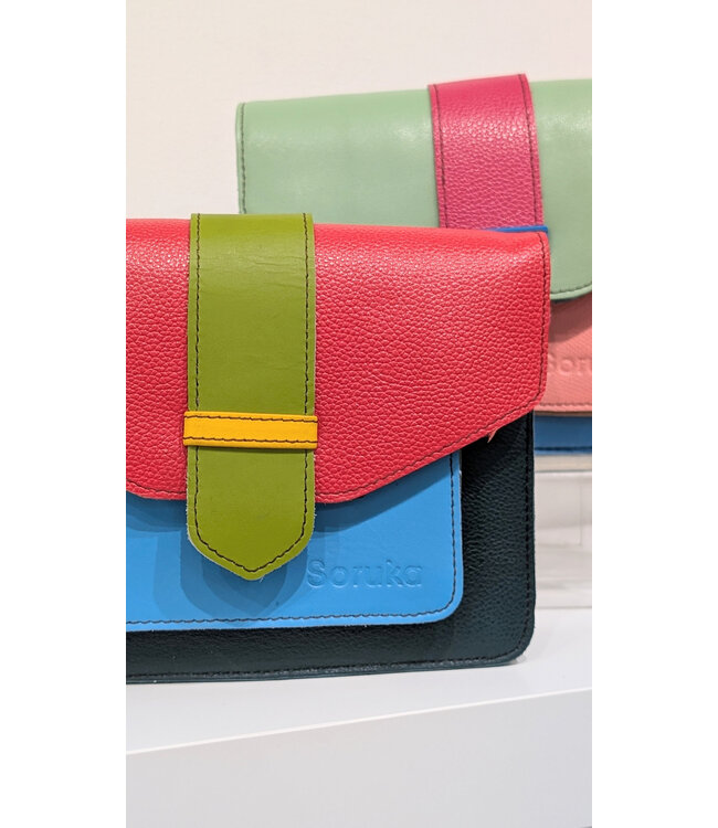 Soruka Grace Reversible Clasp Leather Bag - Assorted