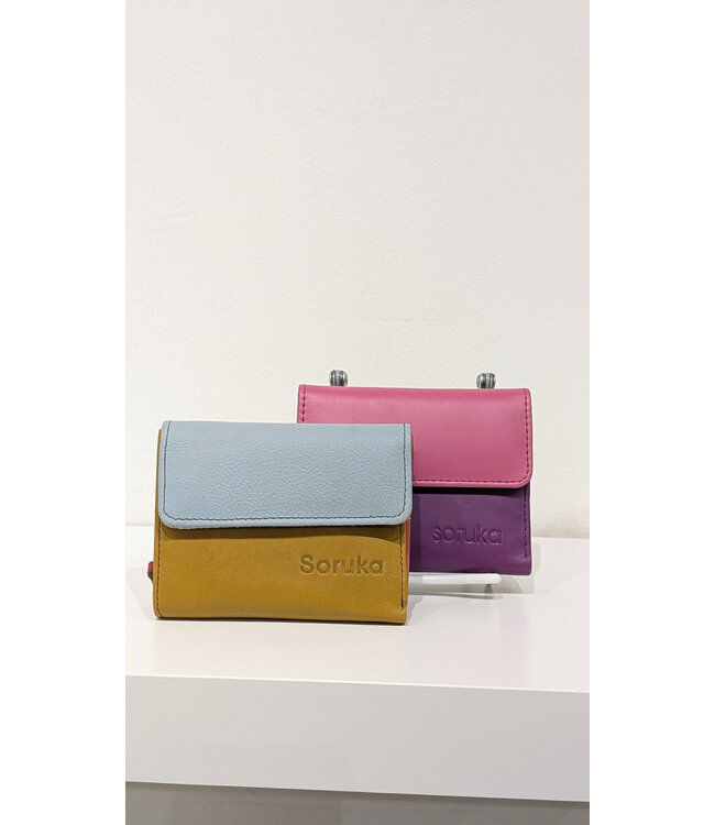 Soruka Rings Full Leather Wallet - Asorted