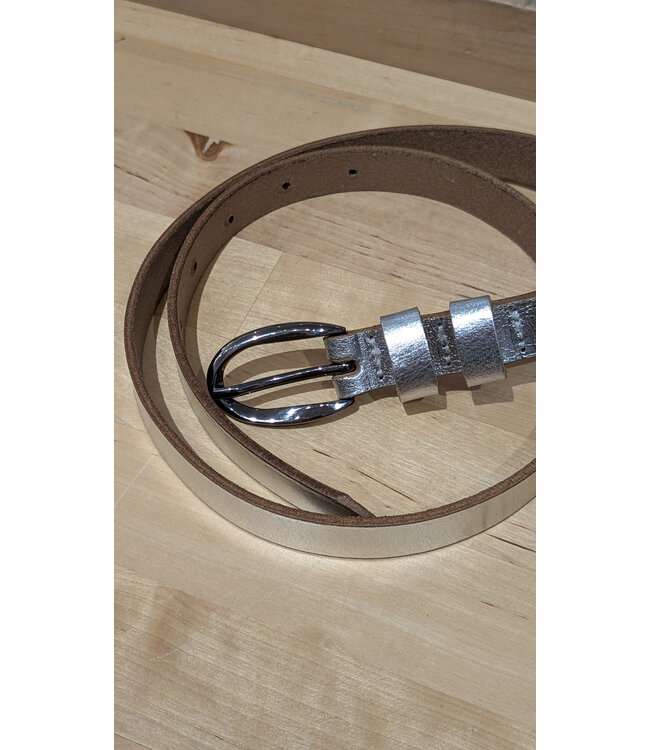 Jade Thin Belt - Silver