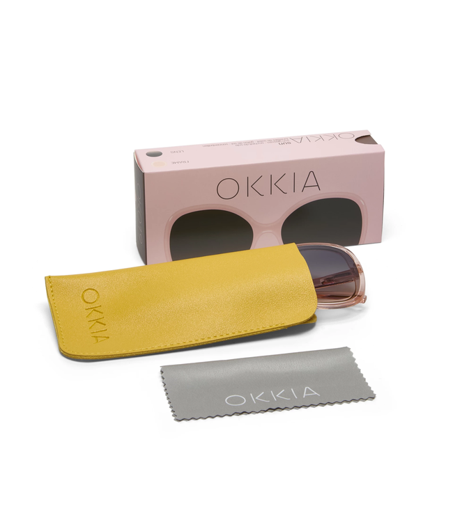Okkia Anna Butterfly Sunglasses - Transparent Pink