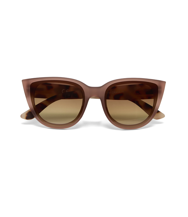 Okkia Silvia Cat Eye Sunglasses - Pink Havana