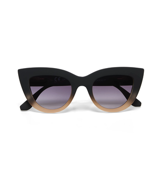 Okkia Claudia Cat Eye Sunglasses - Black Faded Pink