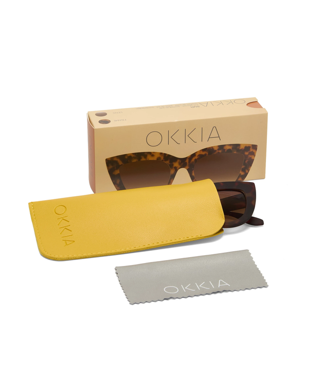 Okkia Claudia Cat Eye Sunglasses - Havana