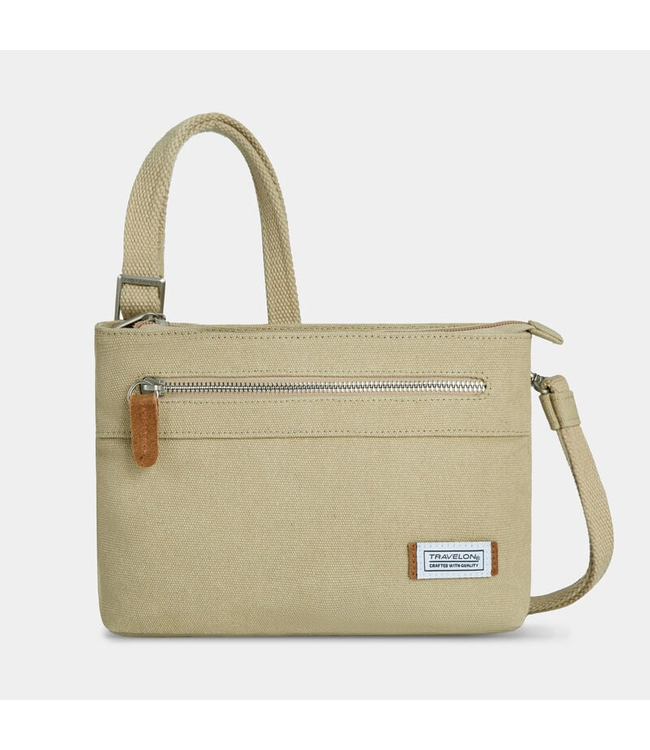 Travelon Anti-Theft Heritage Small Crossbody - Natural