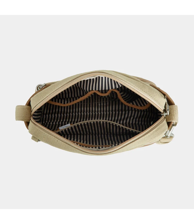 Travelon Anti-Theft Heritage Crossbody - Natural