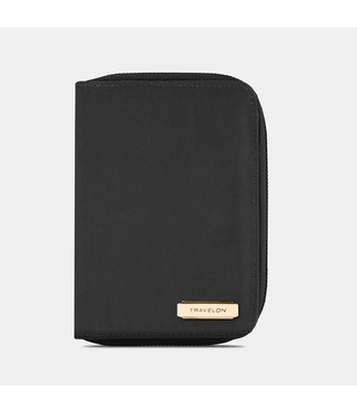 Travelon RFID Passport Zip Wallet - Black