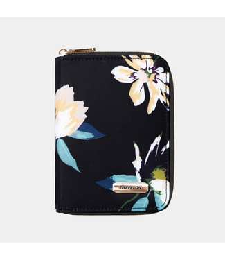 Travelon RFID Passport Zip Wallet - Midnight Floral