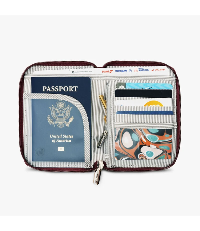 Travelon RFID Passport Zip Wallet - Midnight Floral