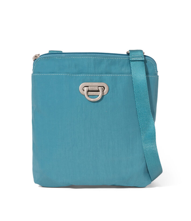 Baggallini Coastal Flip Lock Mini Crossbody Bag - Seaside Blue