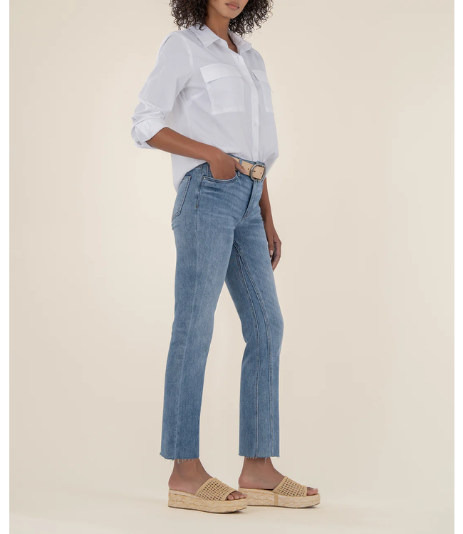 KUT Jeans Kelsey High Rise Inset Ankle Flare - Acceptance