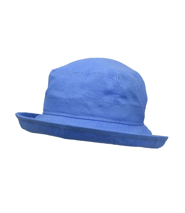 Puffin Gear Linen Bowler Hat - Periwinkle