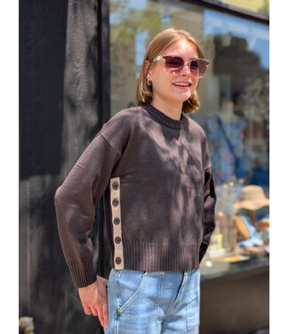 Pink Martini Grigio Sweater - Dark Grey