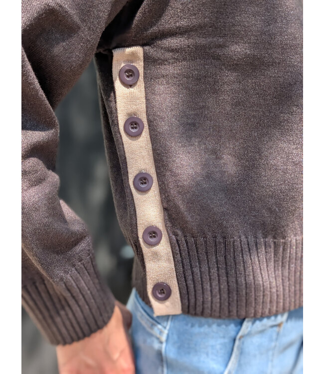 Pink Martini Grigio Sweater - Dark Grey