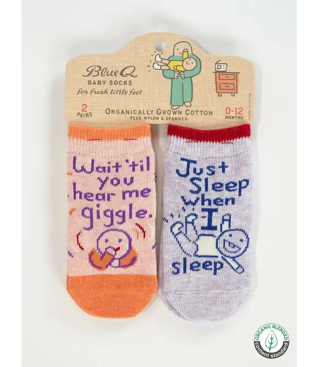 Blue Q Baby Socks - Hear Me Giggle