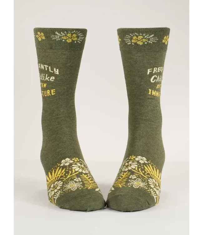 Blue Q Crew Socks - Childlike