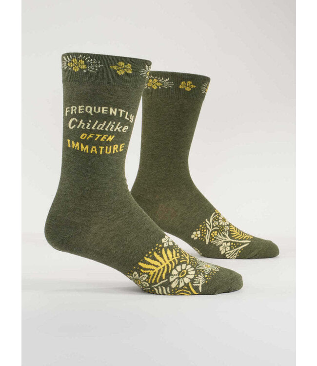 Blue Q Crew Socks - Childlike