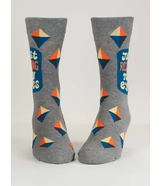 Blue Q Crew Socks - Resting My Eyes