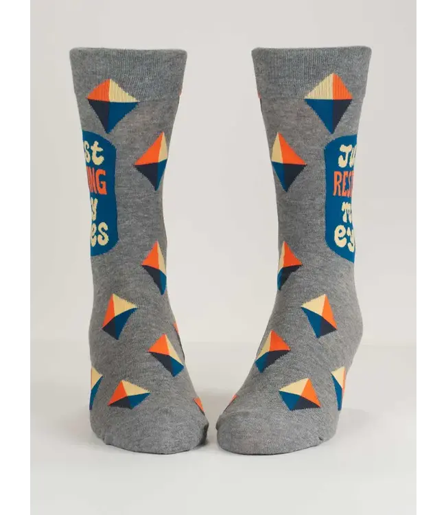 Blue Q Crew Socks - Resting My Eyes
