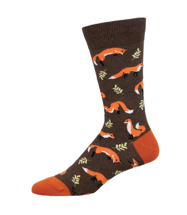 Socksmith Graphic Crew Socks - Fleet as a fox