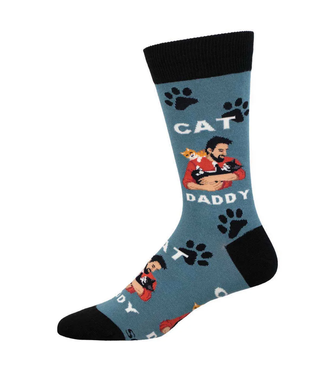 Socksmith Graphic Crew Socks - Cat Daddy