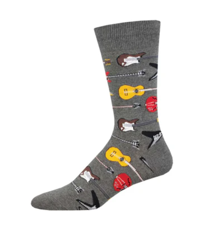Socksmith Graphic Crew Socks - Guitar Riff
