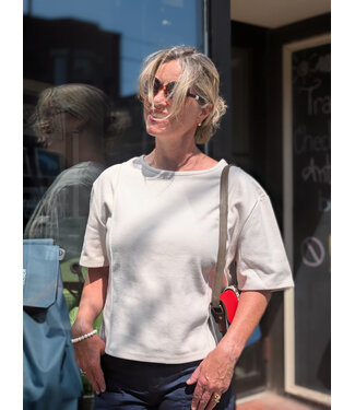 ICHI IHnesleya T-Shirt Sweater - Oatmeal Melange