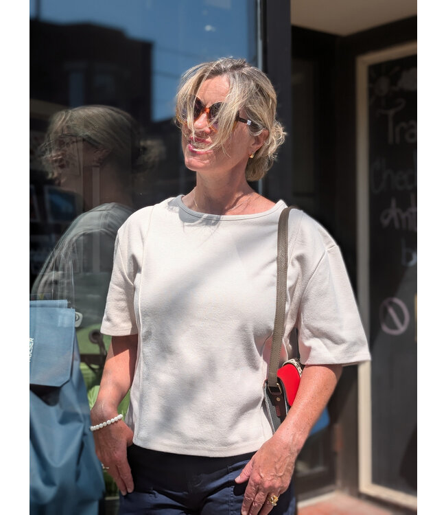 ICHI IHnesleya T-Shirt Sweater - Oatmeal Melange