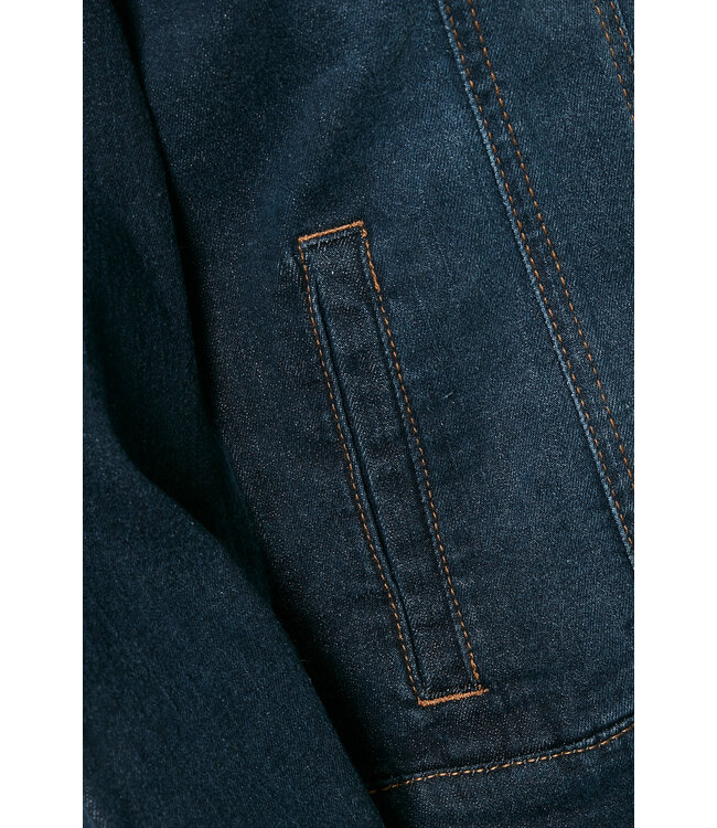 Cream Lisa Denim Jacket - Denim Blue