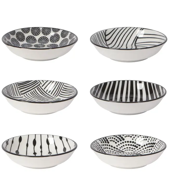 Danica Studio Set of 6 Pinch Bowls - Bits & Dots